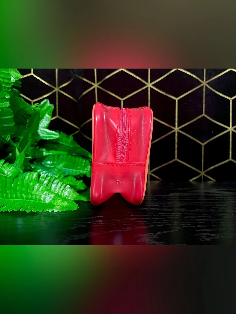Kayali Red & Orange Jelly Cosmetic Bag
